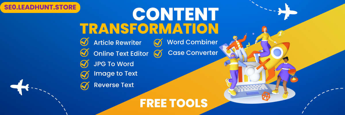 Article Rewriter & More | Free Content Transformation Tools